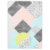 Scandiの幾何学的で抽象的なデザイン クリップボード (裏面)