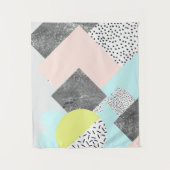 Scandiの幾何学的で抽象的なデザイン タペストリー (正面)