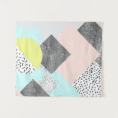 Scandiの幾何学的で抽象的なデザイン タペストリー (正面(横))