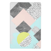 Scandiの幾何学的で抽象的なデザイン ミニクリップボード (裏面)