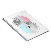 Scandiの幾何学的な大理石のデザイン ノートブック (右側)