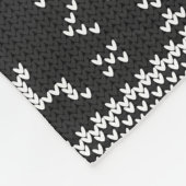 Scandiの黒いおよび灰色のトナカイのノルウェーの高山 フリースブランケット (角)