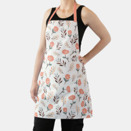 Scandi Apron with Red Poppies エプロン
