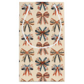 Scandi Bows Folk Art Holiday スモールペーパーバッグ (裏面)