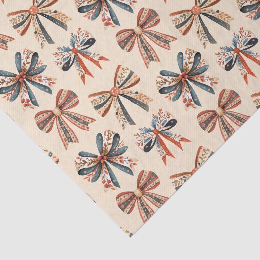 Scandi Bows Folk Art Holiday 薄葉紙 (詳細)