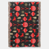 Scandi Christmas Decor スローブランケット (正面縦)