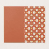 Scandi Daisy Pattern Custom Color Folded Card (外部フラット)