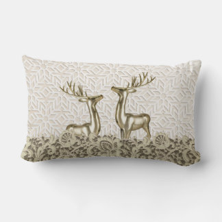 Scandi Deer Throw Pillow ランバークッション