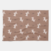 Scandi Dog & Christmas Trees Kitchen Towel キッチンタオル (横)