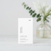 Scandi Dusky Green Minimalist Simple Modern Busine 名刺 (スタンド正面)