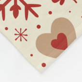 Scandi Holiday Cheer フリースブランケット (角)