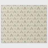 Scandi Ivory Christmas Teardrop Ornament  ラッピングペーパー (フラット)