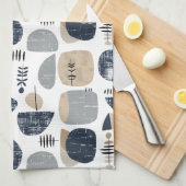 Scandi Modern Abstract Kitchen Towel キッチンタオル (四つ折り)