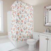 Scandi Red Poppies Shower Curtain シャワーカーテン (インサイチュ)