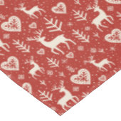 Scandi Reindeer Hearts テーブルクロス (アングル)