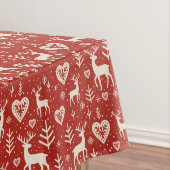 Scandi Reindeer Hearts テーブルクロス (インサイチュ)
