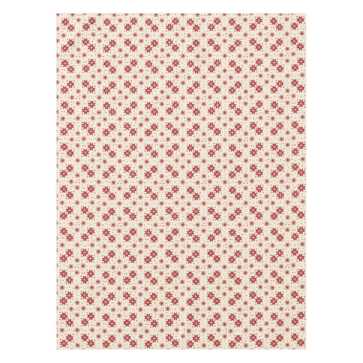 Scandi Starburst Snowflake テーブルクロス (正面)