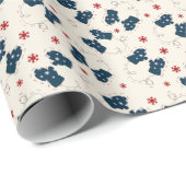 Scandi Winter Gloves Pattern Wrapping Paper Roll  ラッピングペーパー (ロールコーナー)