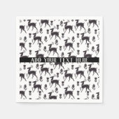 Scandiaフォークアートディアカスタマイズ スタンダードカクテルナプキン (正面)