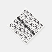 Scandiaフォークアートディアカスタマイズ スタンダードカクテルナプキン (角)