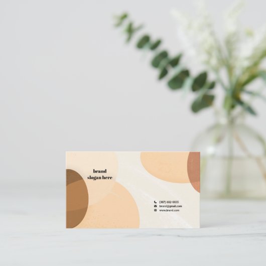 Scandinavで抽象化された名刺 名刺 (スタンド正面)