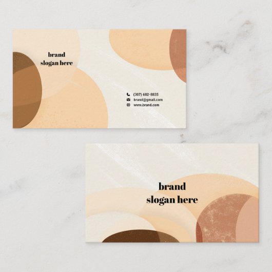 Scandinavで抽象化された名刺 名刺 (正面/裏面)