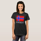 Scandinavia Norwegian Flag Nordic Country Norway Tシャツ (正面フル)