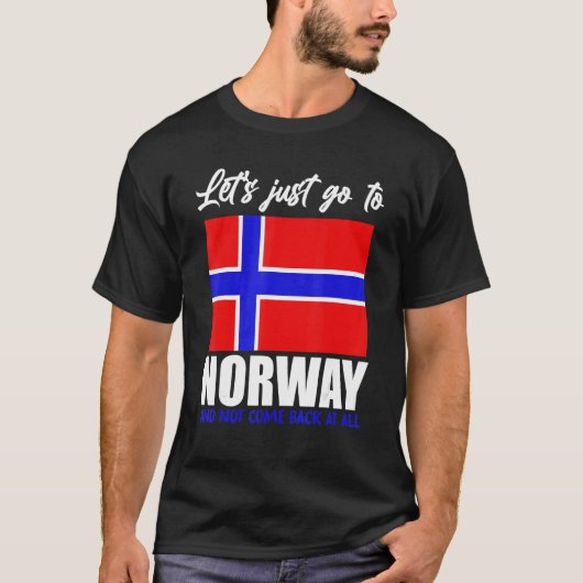 Scandinavia   Norwegian Flag Nordic Country Norway Tシャツ (正面)