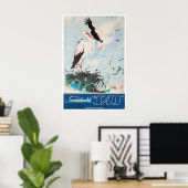 Scandinavia Print SAS Travel Poster Scandinavian ポスター (ホームオフィス)