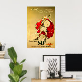 Scandinavia Print Viking Art SAS Travel Poste ポスター (ホームオフィス)
