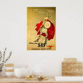 Scandinavia Print Viking Art SAS Travel Poste ポスター (キッチン)