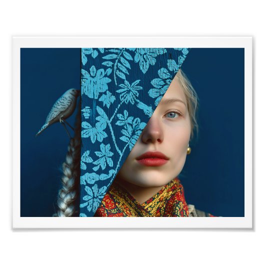 Scandinavia Winter Holiday Postcard フォトプリント (正面)