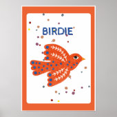 Scandinavian Birdie Kids Wall Art - Person ポスター (正面)