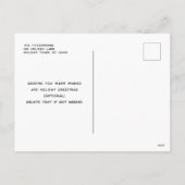 Scandinavian Black & White Photo Holiday Postcard シーズンポストカード (裏面)
