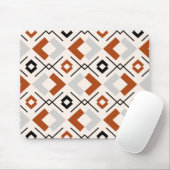 Scandinavian burnt orange gray and beige geometric マウスパッド (マウス)