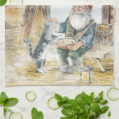 Scandinavian Christmas キッチンタオル (折り畳み)