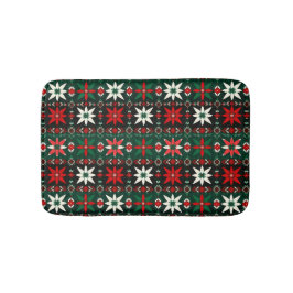 Scandinavian Christmas Fair Isle Edition 3 バスマット