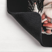 Scandinavian Christmas Gnome Red Berries T Shirt マウスパッド (コーナー)