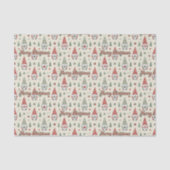 Scandinavian Christmas Gnome Tissue Paper 薄葉紙 (正面)