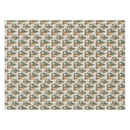 Scandinavian Christmas Gnomes テーブルクロス (正面(横))