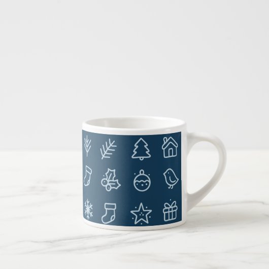 Scandinavian Christmas Icon Design  エスプレッソカップ (右)