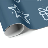 Scandinavian Christmas Icon Design ラッピングペーパー (ロールコーナー)