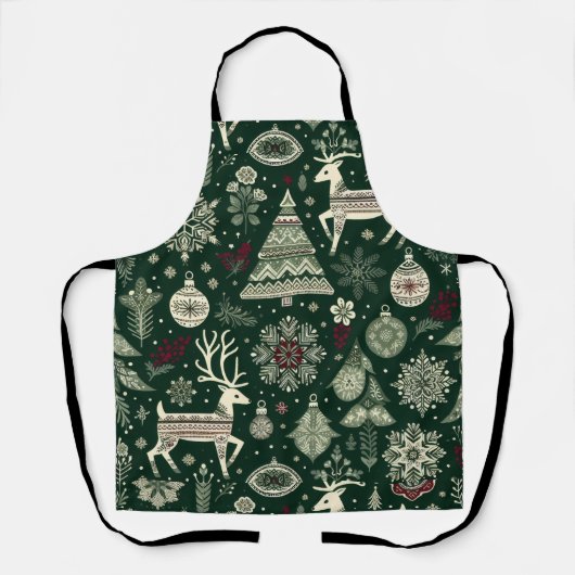 Scandinavian Christmas Time エプロン (正面)
