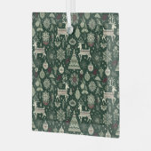 Scandinavian Christmas Time ガラスオーナメント (正面左)