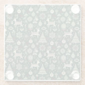 Scandinavian Christmas Time ガラスコースター (裏面)