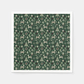 Scandinavian Christmas Time スタンダードカクテルナプキン (正面)