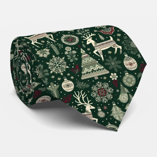 Scandinavian Christmas Time ネクタイ (ロール)
