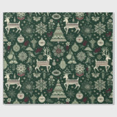 Scandinavian Christmas Time ラッピングペーパー (フラット)