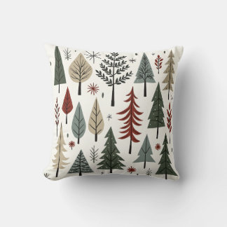 Scandinavian Christmas Trees – Minimalist Holiday  クッション