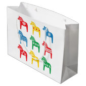 SCANDINAVIAN DALA HORSE GIFT BAG  ラージペーパーバッグ (裏面アングル)